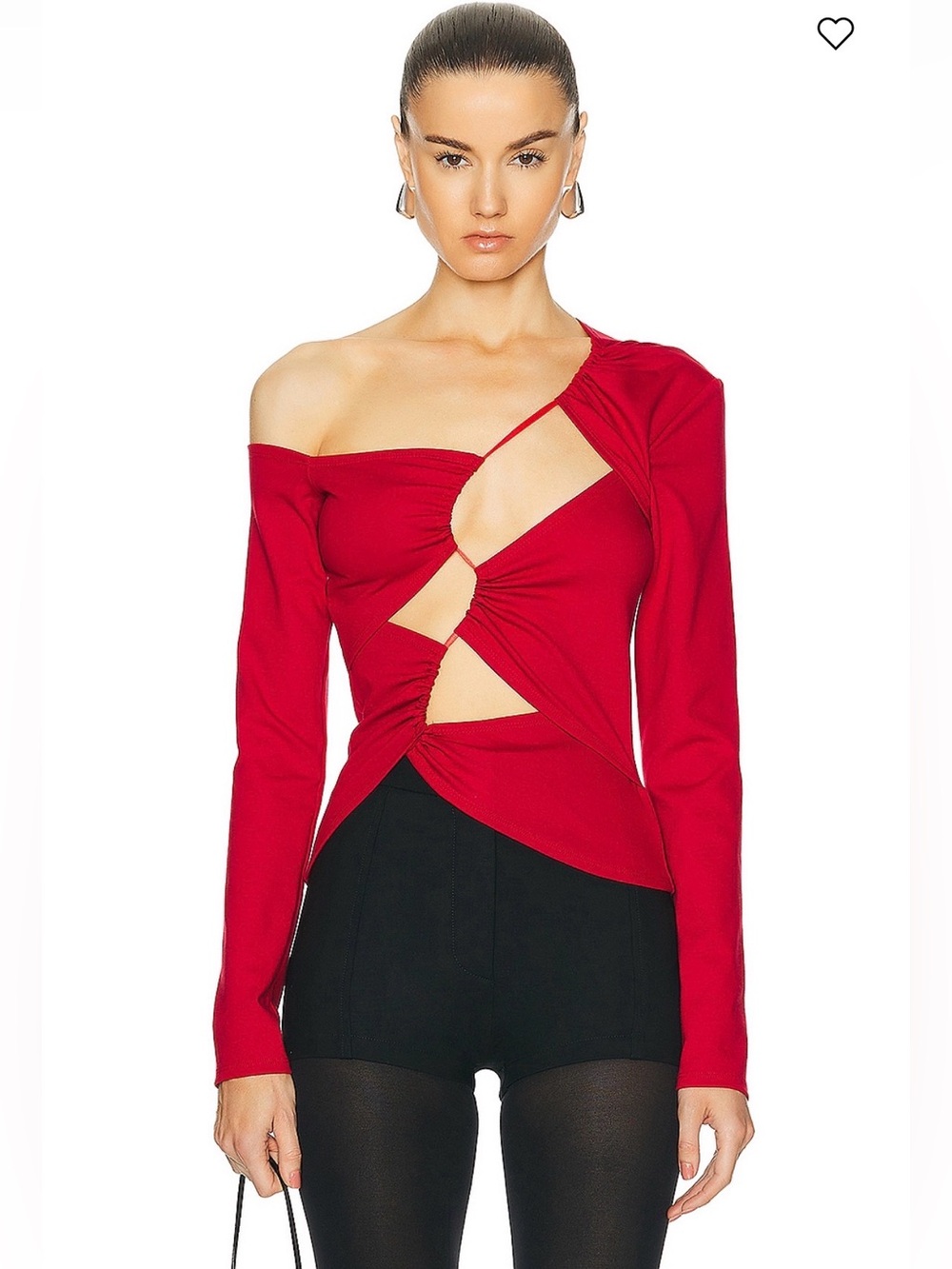 Sid Neigum x REVOLVE Inverse Tension Top Red Cut Out Size L NWOT
